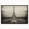 Designart - Vintage View of Paris France - Cityscape Photo Canvas Print in Black Frame